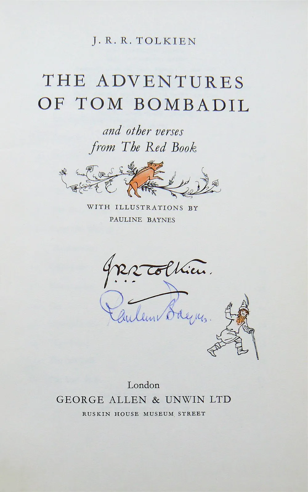 The Adventures of Tom Bombadil | Première édition anglaise