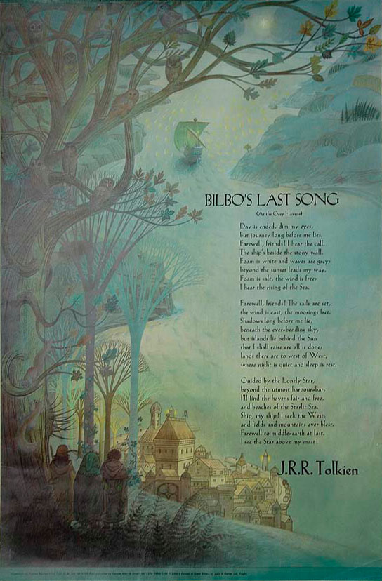 Bilbo's Last Song | Première édition anglaise chez Georges Allen and Unwin