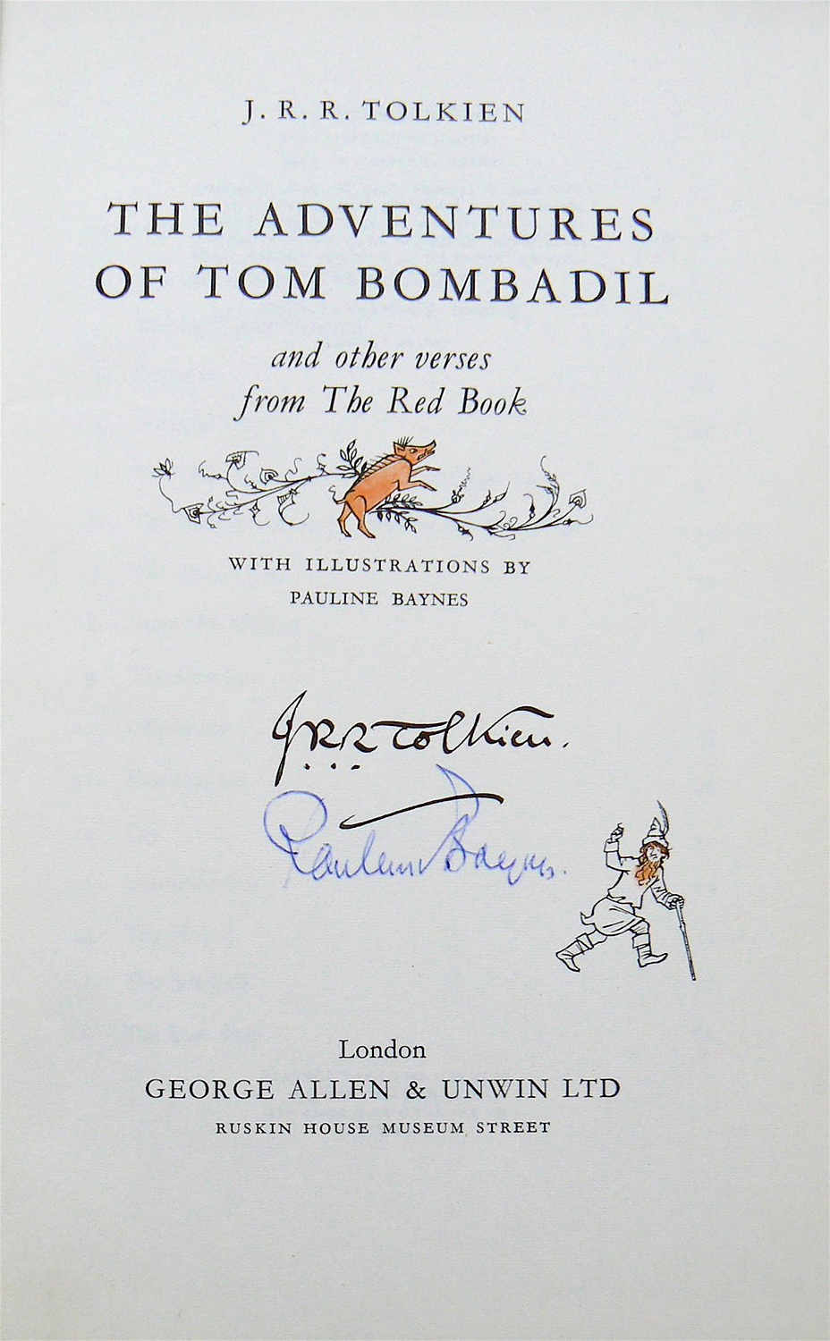 The Adventures of Tom Bombadil | Première édition anglaise chez Georges Allen and Unwin