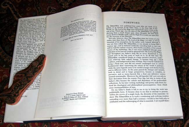 The Silmarillion | Première édition anglaise chez Georges Allen and Unwin