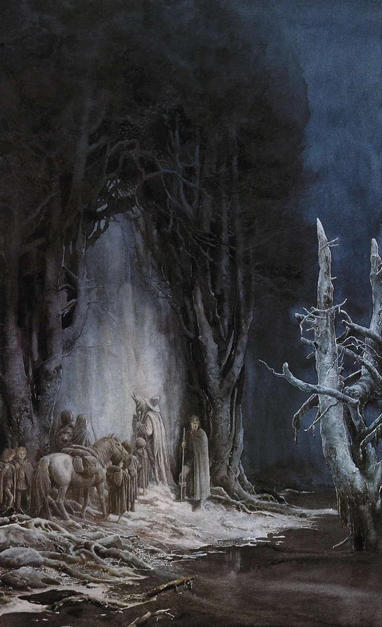 Alan Lee | Le Seigneur des Anneaux | The entrance to Moria