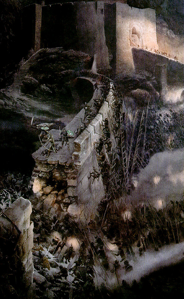 Alan Lee | Le Seigneur des Anneaux | The battle of the Hornburg