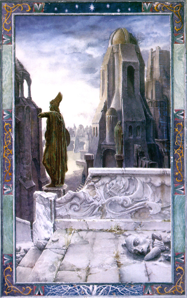 Alan Lee | Le Seigneur des Anneaux | The ruins of Osgiliath