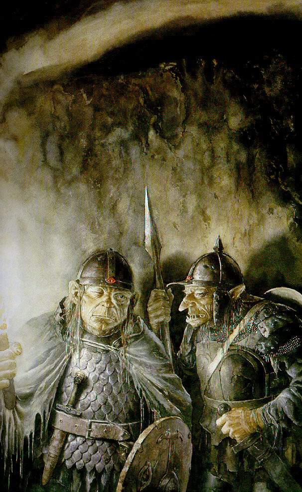 Alan Lee | Le Seigneur des Anneaux | The two orcs Gorbag and Shagratt