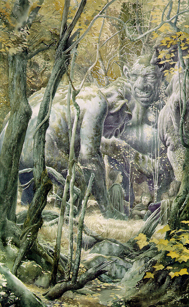 Alan Lee | Le Seigneur des Anneaux | The stone trolls