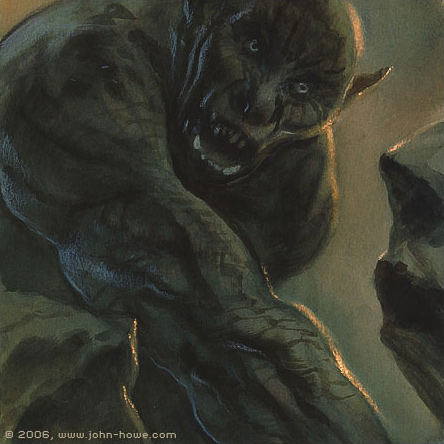 John Howe | Le Seigneur des Anneaux | Cave Troll