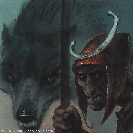 John Howe | Le Seigneur des Anneaux | Warg Rider