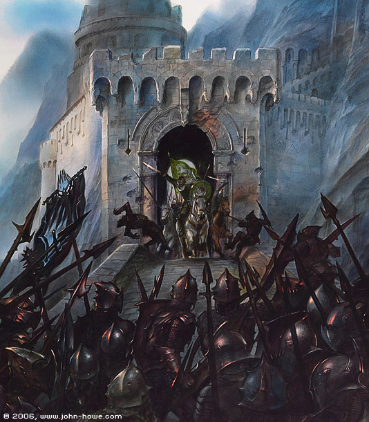 John Howe | Le Seigneur des Anneaux | The Charge of the Rohirrim at Helm's Deep