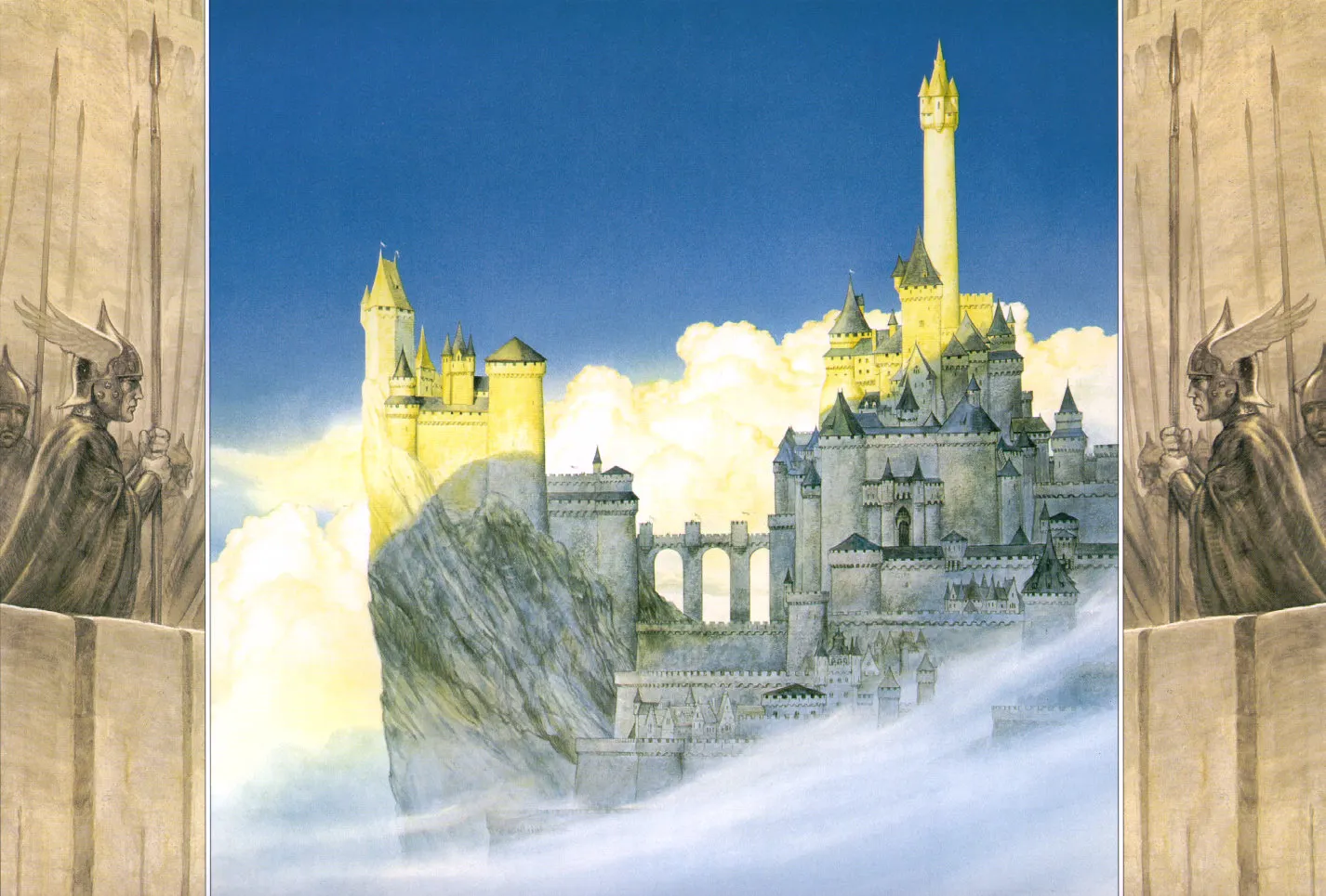 John Howe | Le Seigneur des Anneaux | Minas Tirith and the Tower of Ectheliong