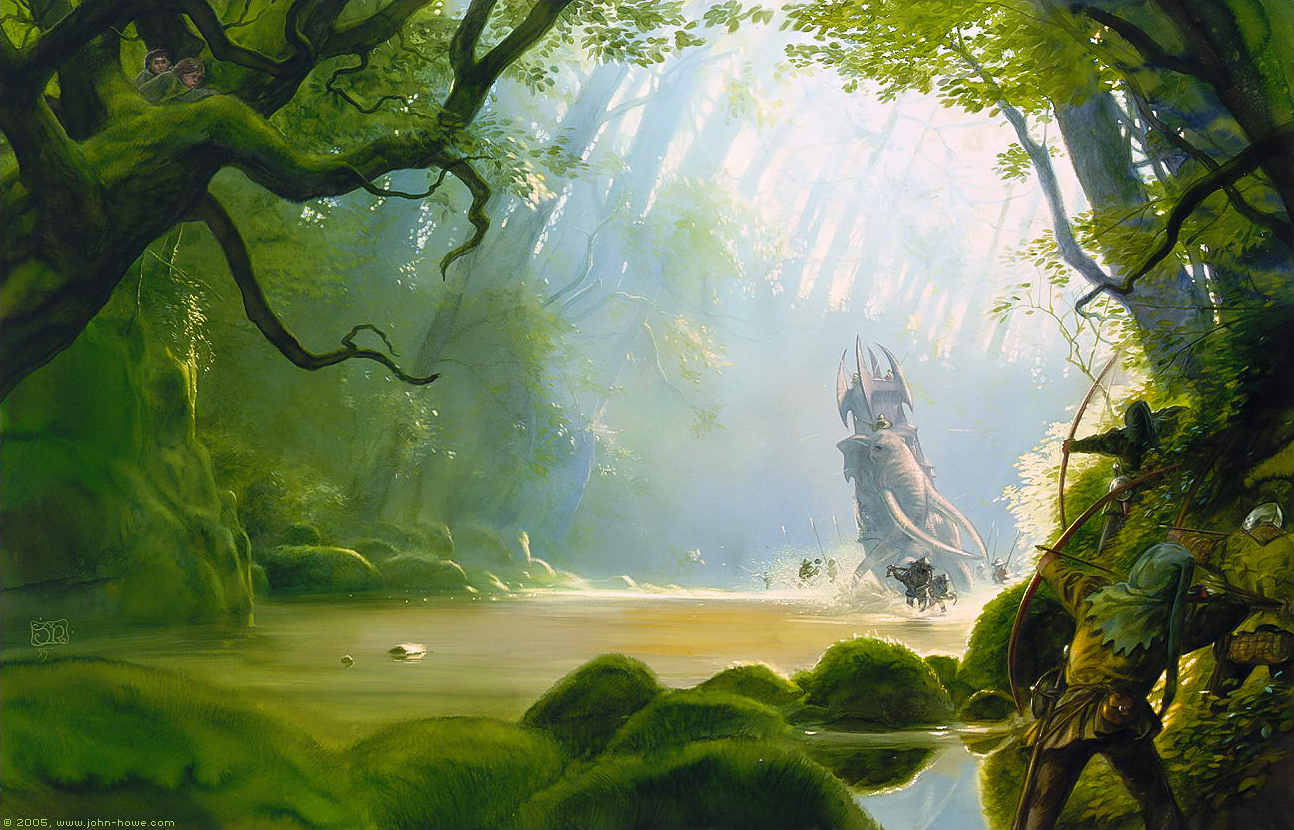 John Howe | Le Seigneur des Anneaux | The Mûmak of Harad