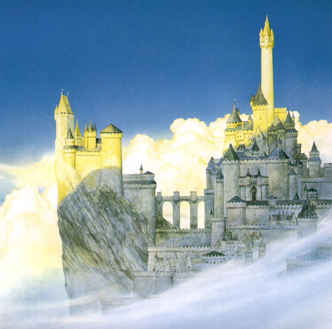 John Howe | Le Seigneur des Anneaux | Minas Tirith and the Tower of Ecthelion