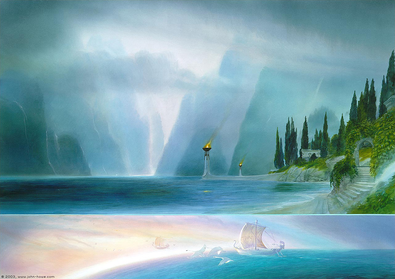 John Howe | Le Seigneur des Anneaux | The Grey Havens