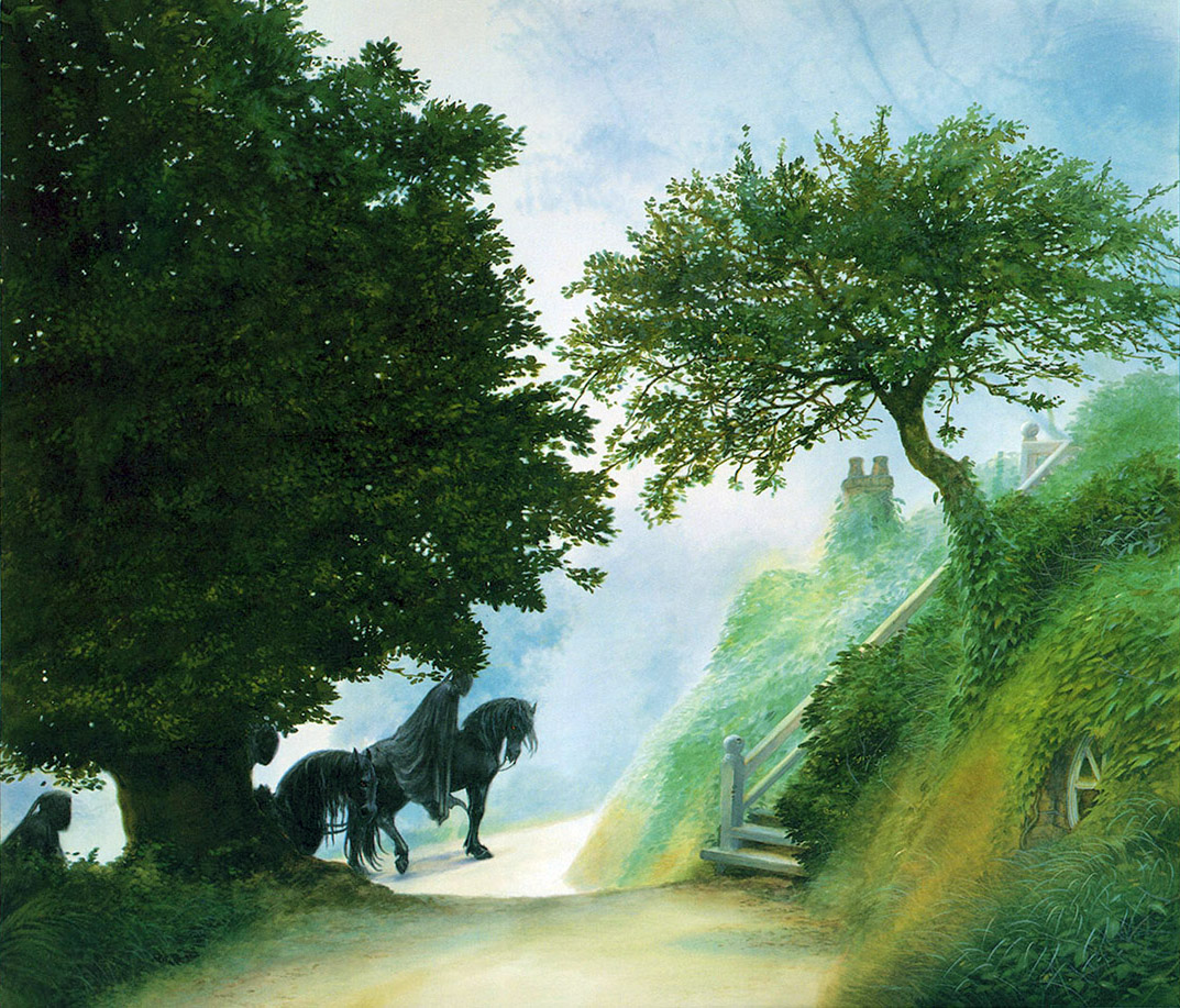 John Howe | Le Seigneur des Anneaux | Black Riders in the Shire