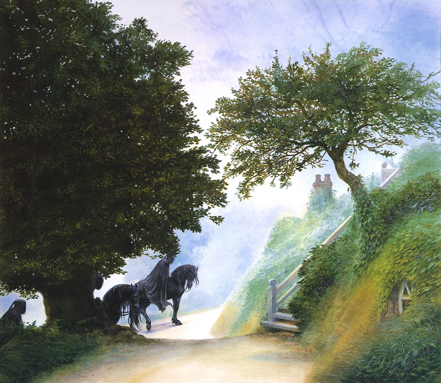 John Howe | Le Seigneur des Anneaux | Black Riders in the Shire