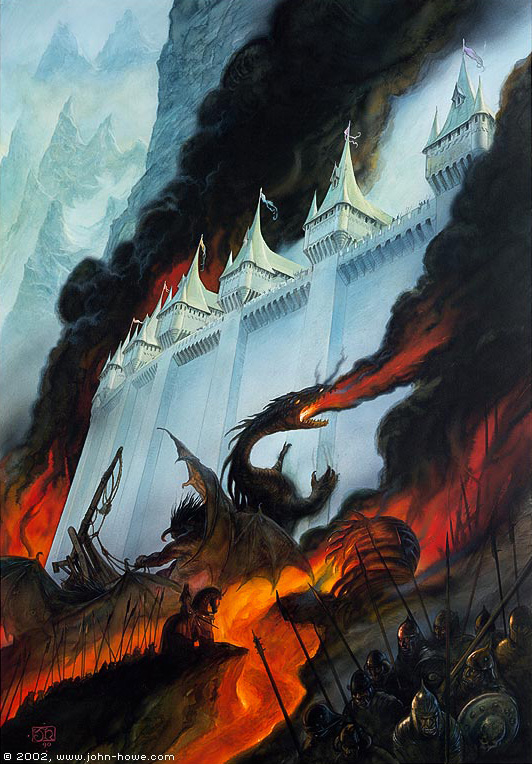 John Howe | Le Silmarillion | The Fall of Gondolin