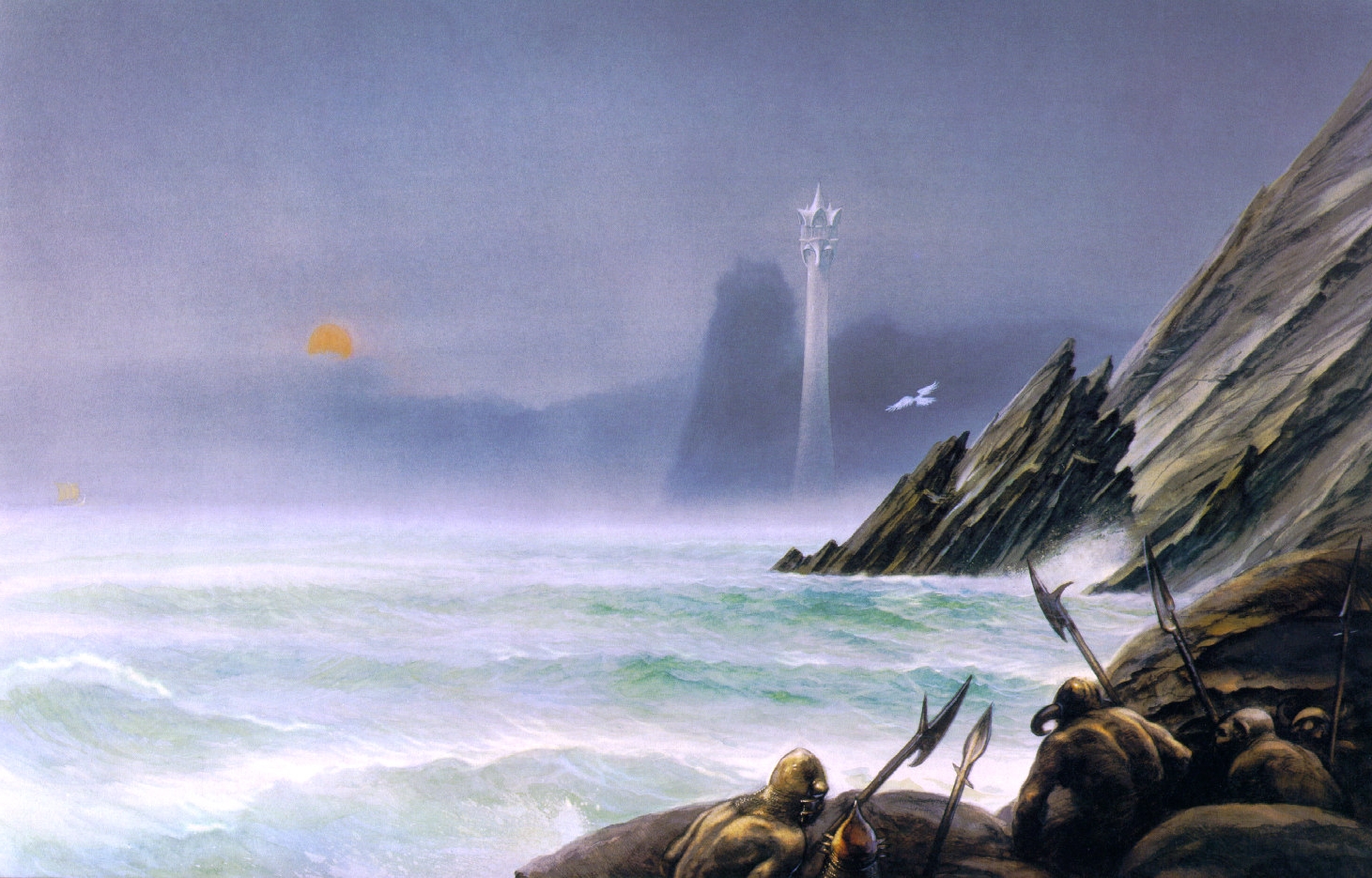 John Howe | Le Silmarillion | The White Tower of Elwing