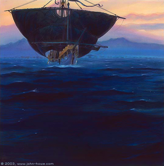 John Howe | Le Silmarillion | The Fleet of Ar-Pharazôn