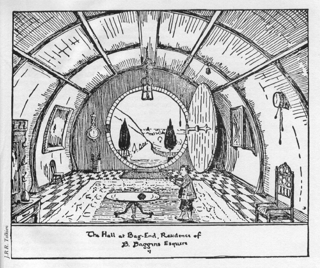 J.R.R. Tolkien | Le Hobbit | The Hall at Bag-End, Residence of B. Baggins Esquire