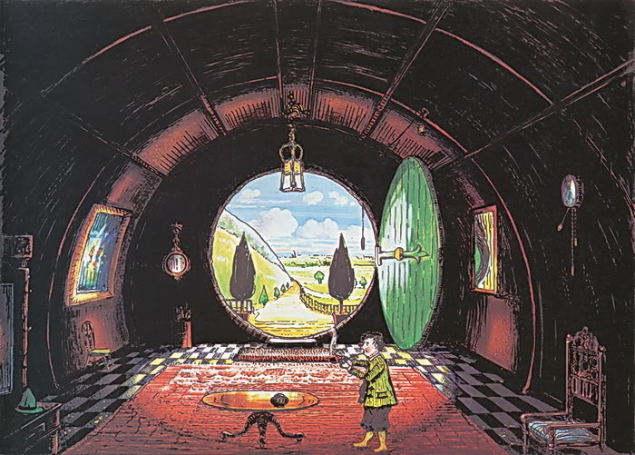 J.R.R. Tolkien | Le Hobbit | The Hall at Bag-End, Residence of B. Baggins Esquire