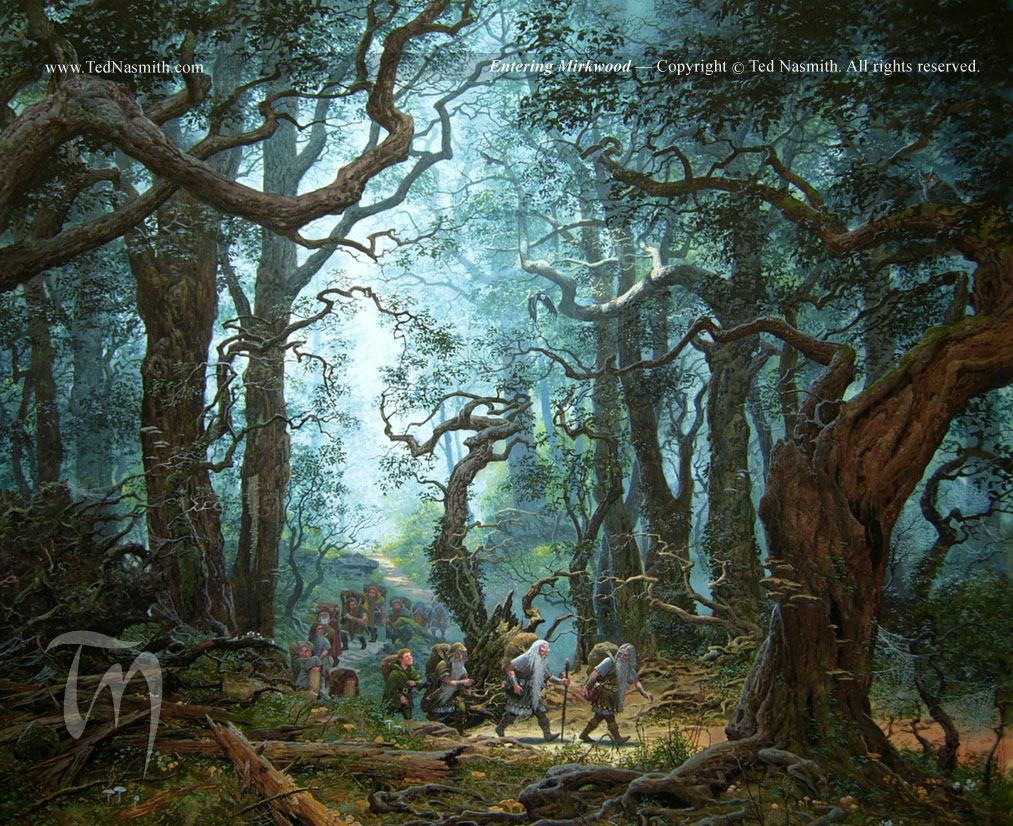 Ted Nasmith | Le Hobbit | Entering Mirkwood