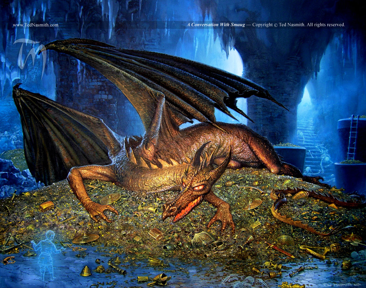 Ted Nasmith | Le Hobbit | A Conversation with Smaug