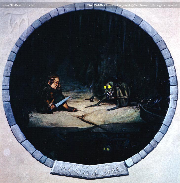 Ted Nasmith | Le Hobbit | The Riddle Game