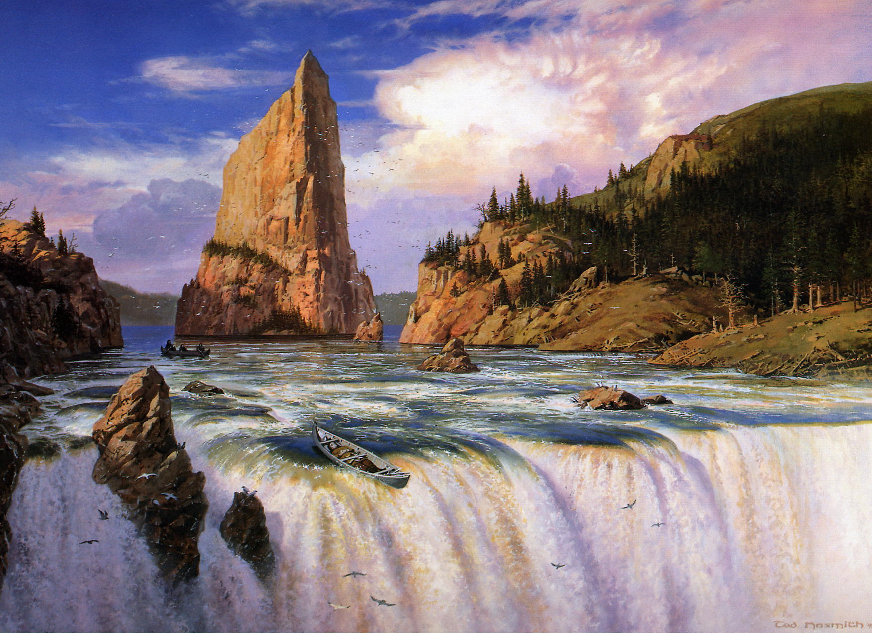 Ted Nasmith | Le Seigneur des Anneaux | At The Falls