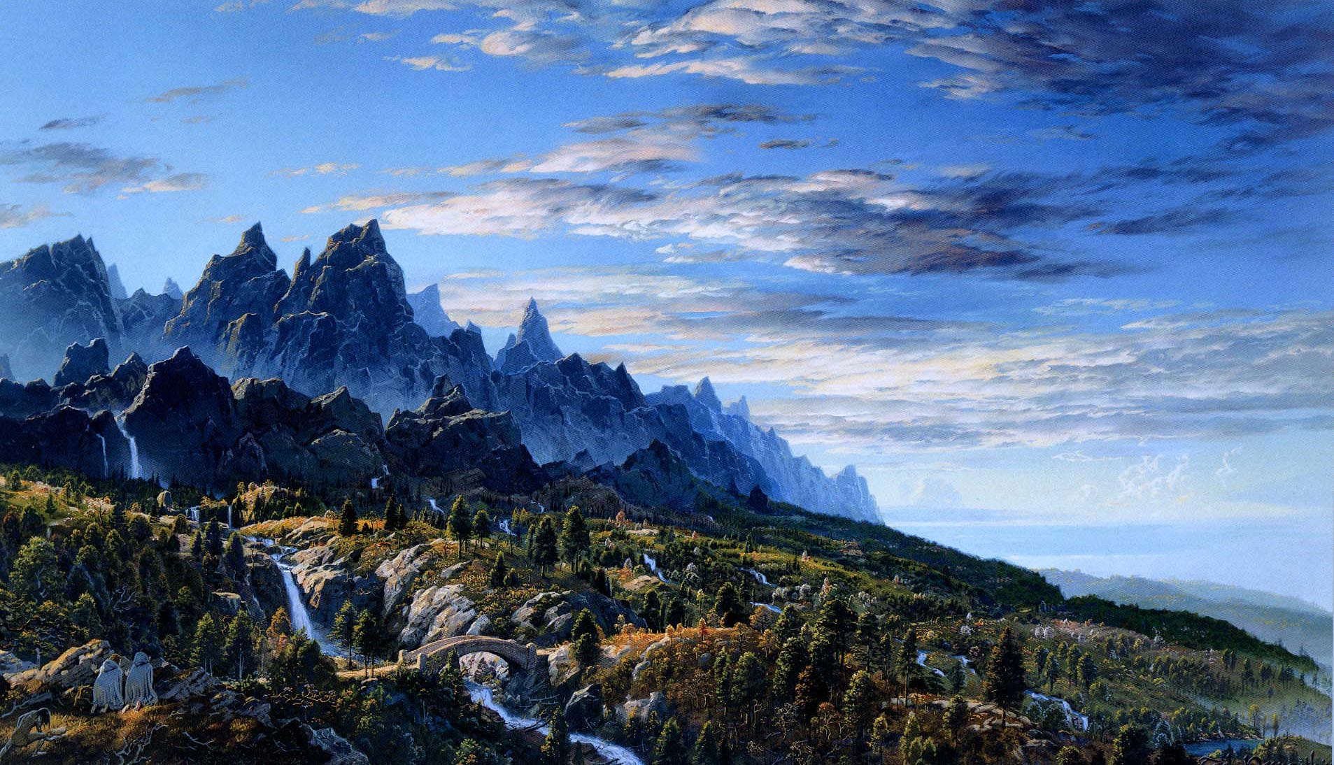 Ted Nasmith | Le Seigneur des Anneaux | First Sight of Ithilien