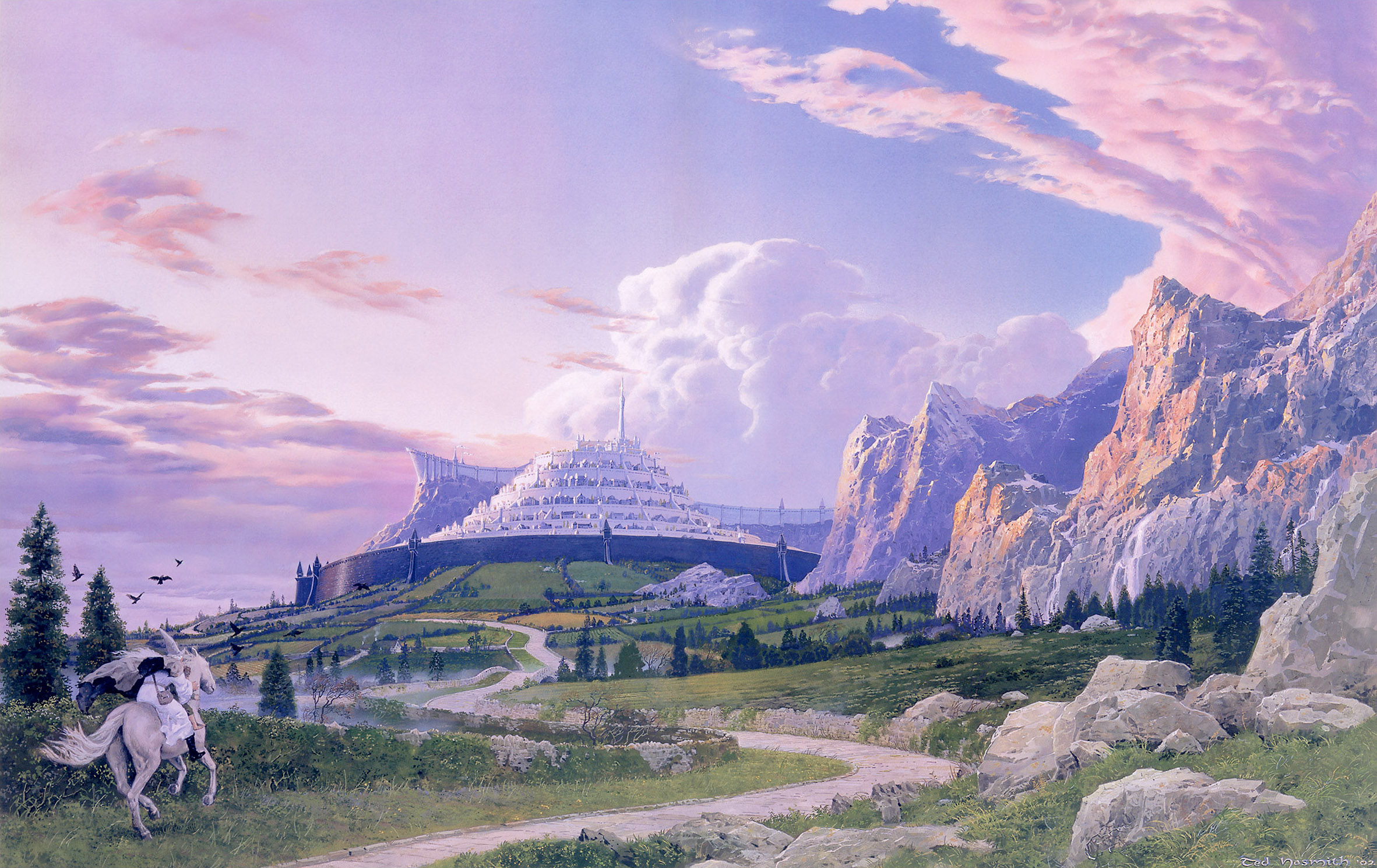 Ted Nasmith | Le Seigneur des Anneaux | In Haste to the White City