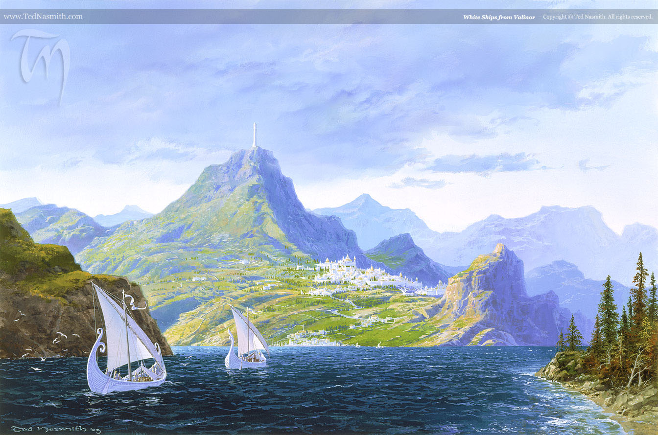 Ted Nasmith | Le Silmarillion | White Ships From Valinor