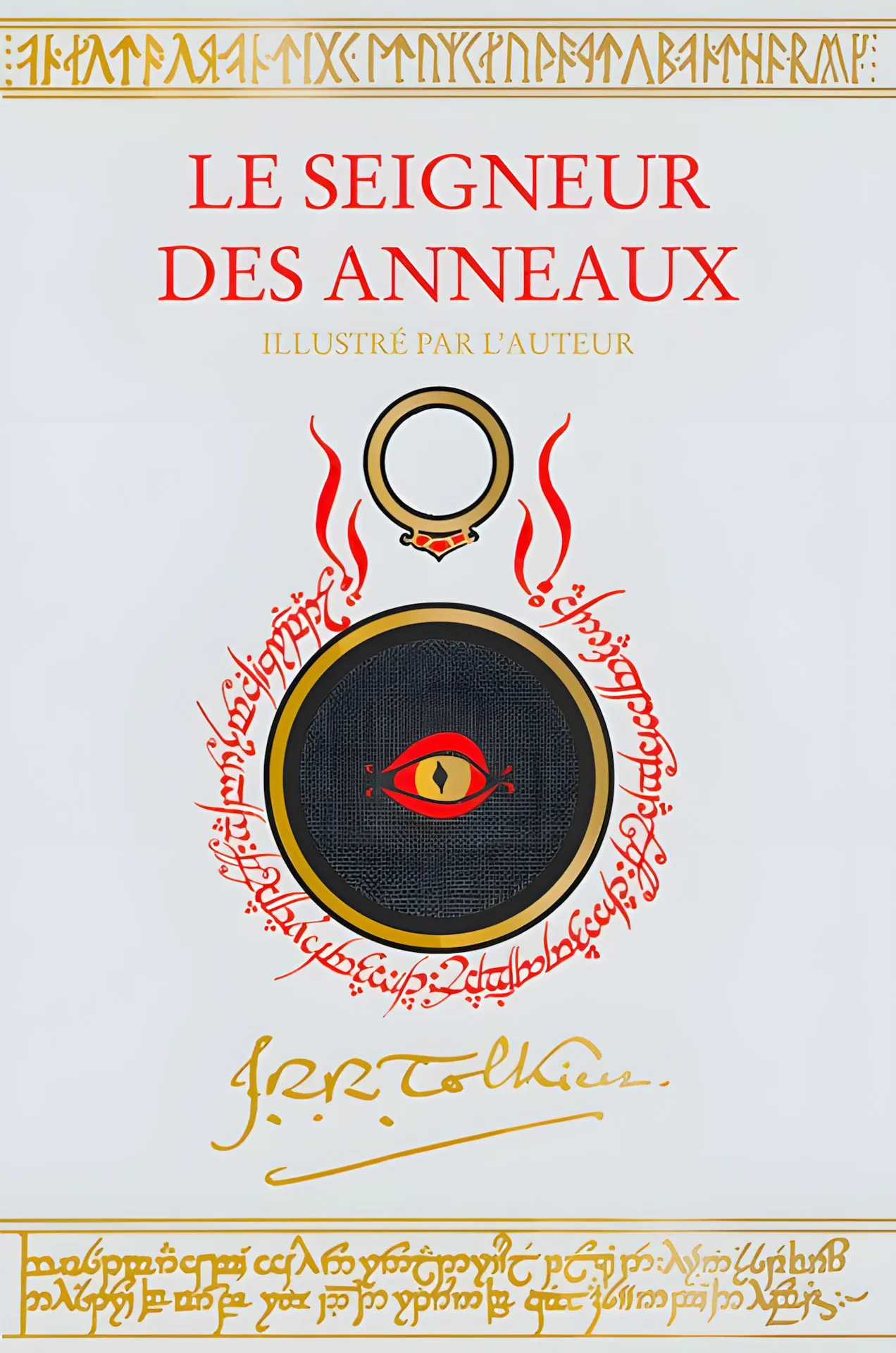 Édition contemporaine française du roman Le Seigneur des Anneaux, de John Ronald Reuel Tolkien.
