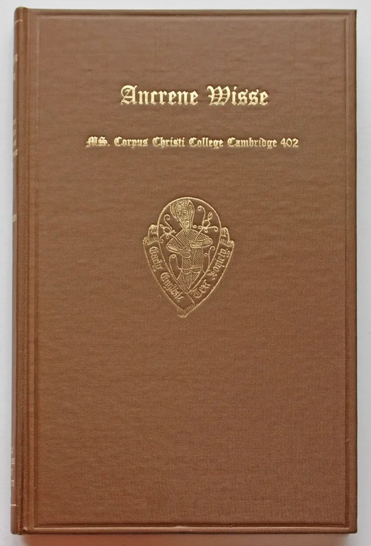 Édition originale de l'essai Ancrene Wisse de John Ronald Reuel Tolkien. Première de couverture.