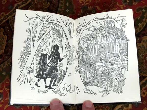 Édition originale du conte Smith of Wootton Major de John Ronald Reuel Tolkien. Illustration.