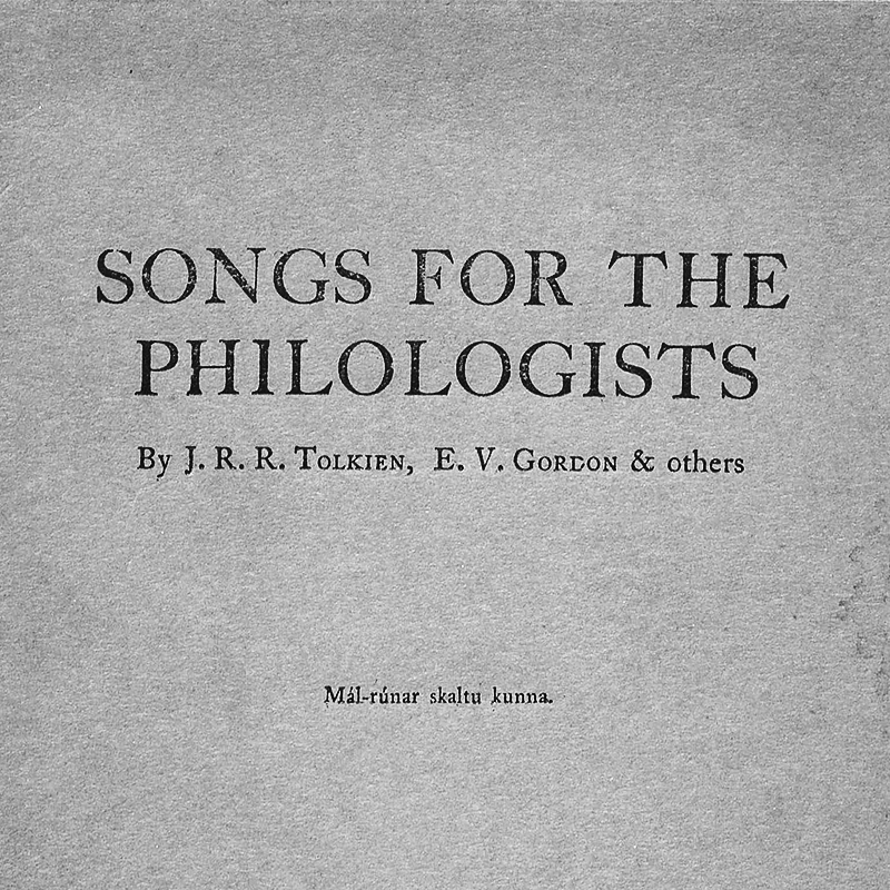 Édition originale de Songs for the Philologists