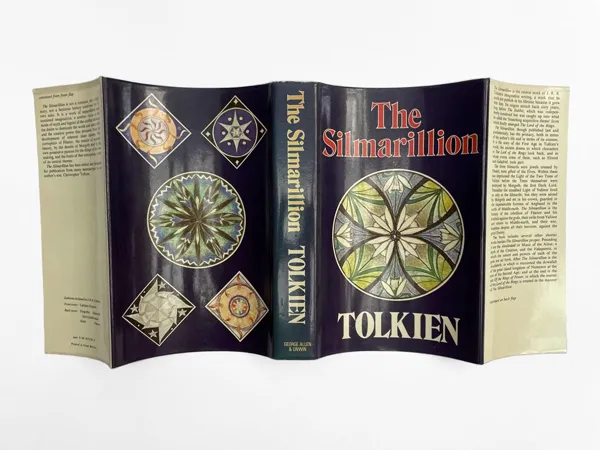 Édition originale du roman The Silmarillion, de John Ronald Reuel Tolkien. Jaquette.