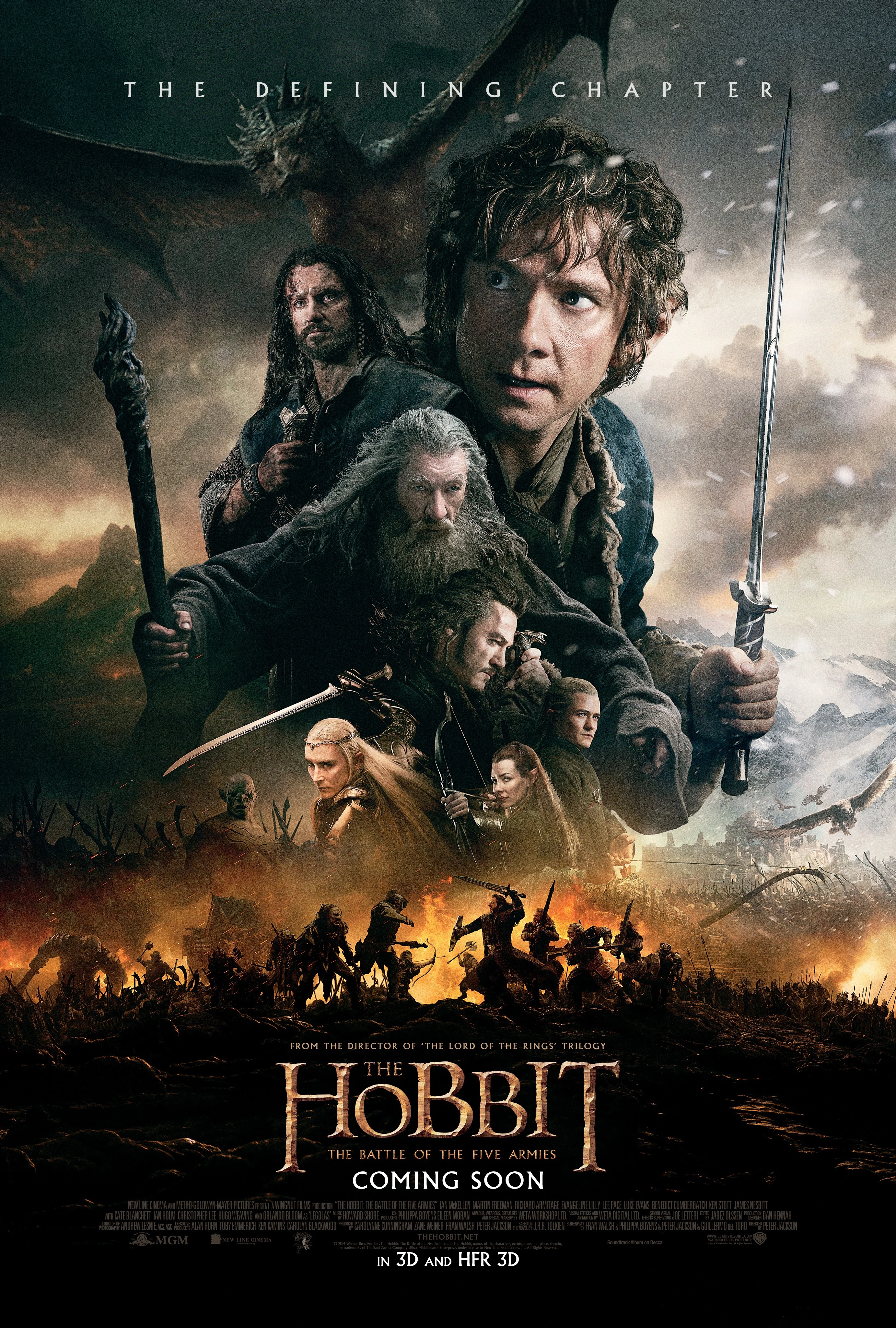 Le Hobbit – La Bataille des Cinq Armées : Affiche du film 3.