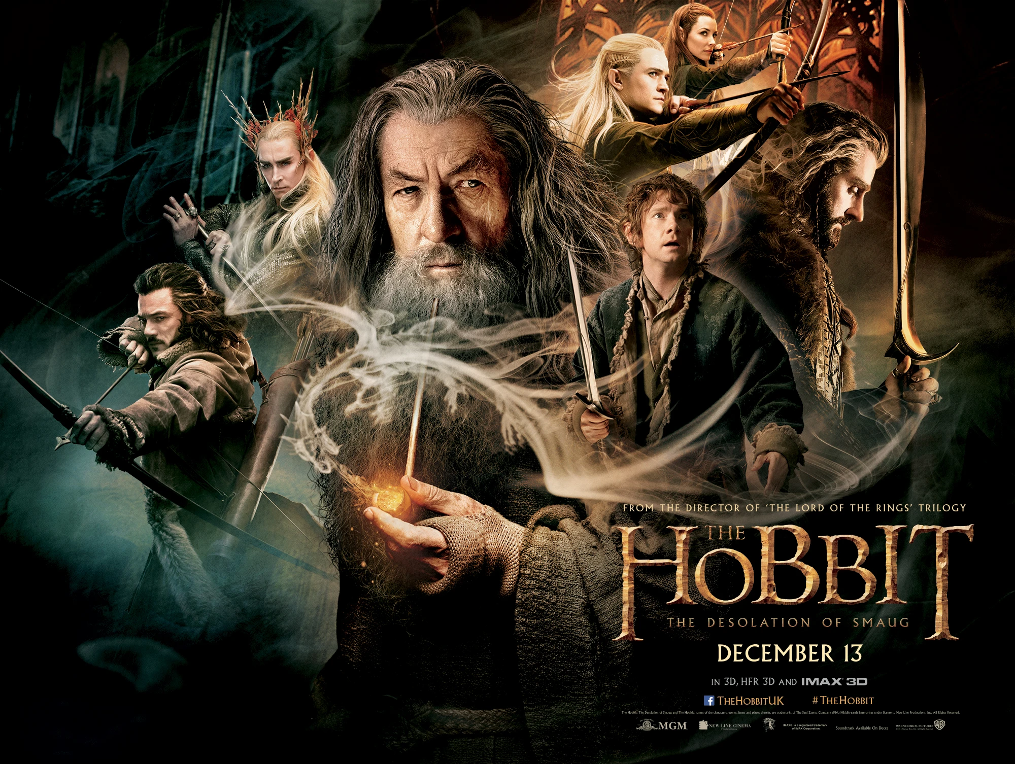 Le Hobbit – La Désolation de Smaug : Affiche du film 15.