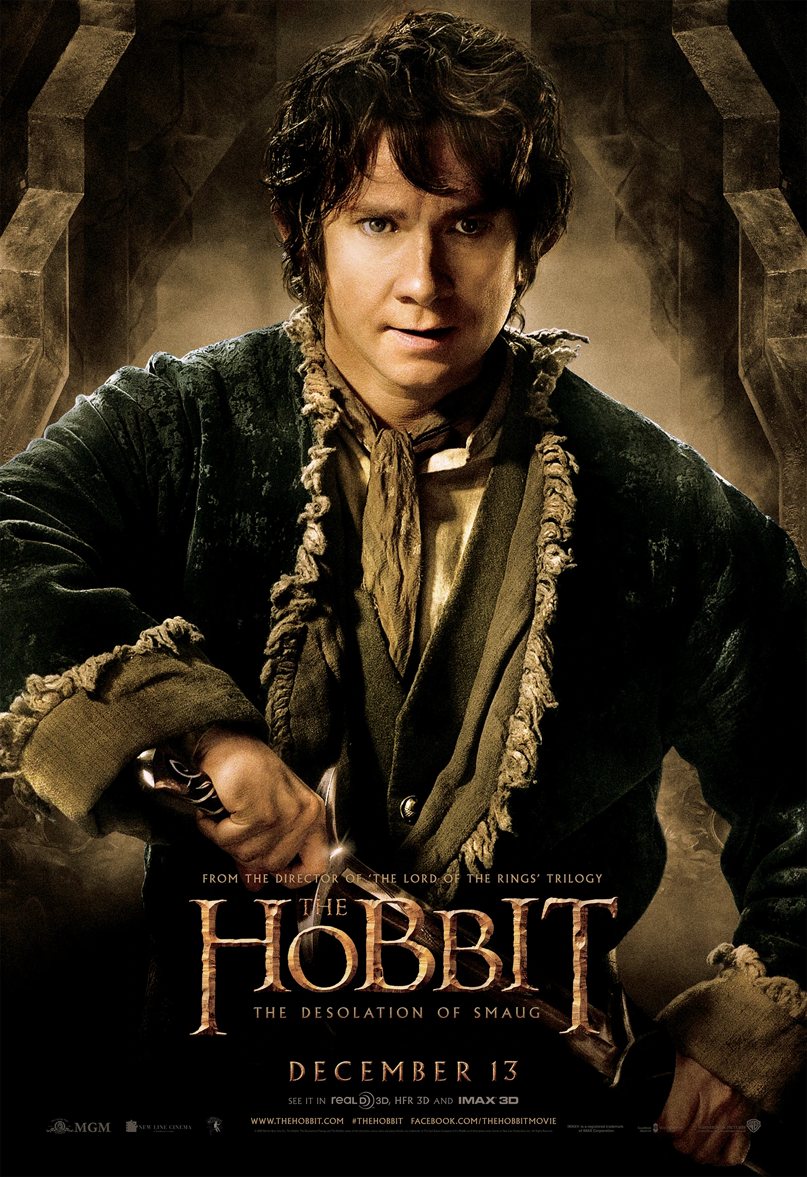 Le Hobbit – La Désolation de Smaug : Affiche du film 3.