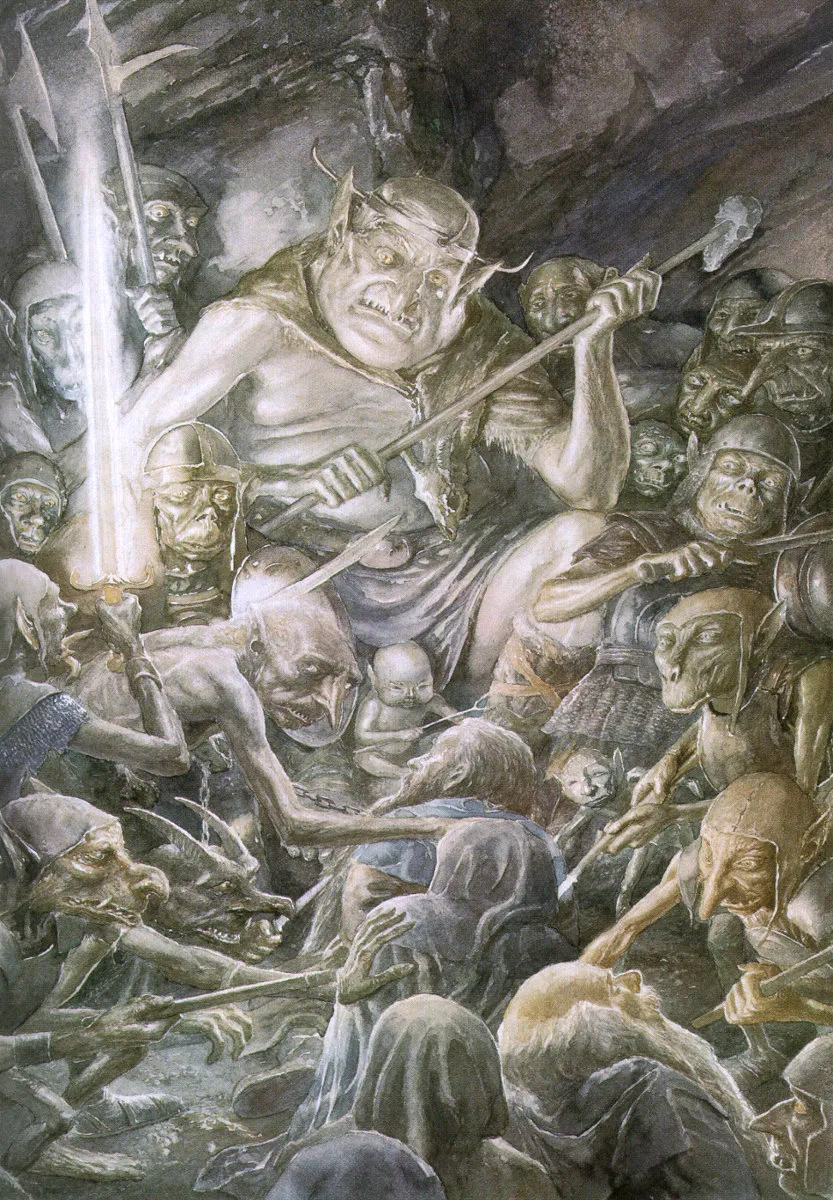 Illustration : The Great Goblin, par Alan Lee.