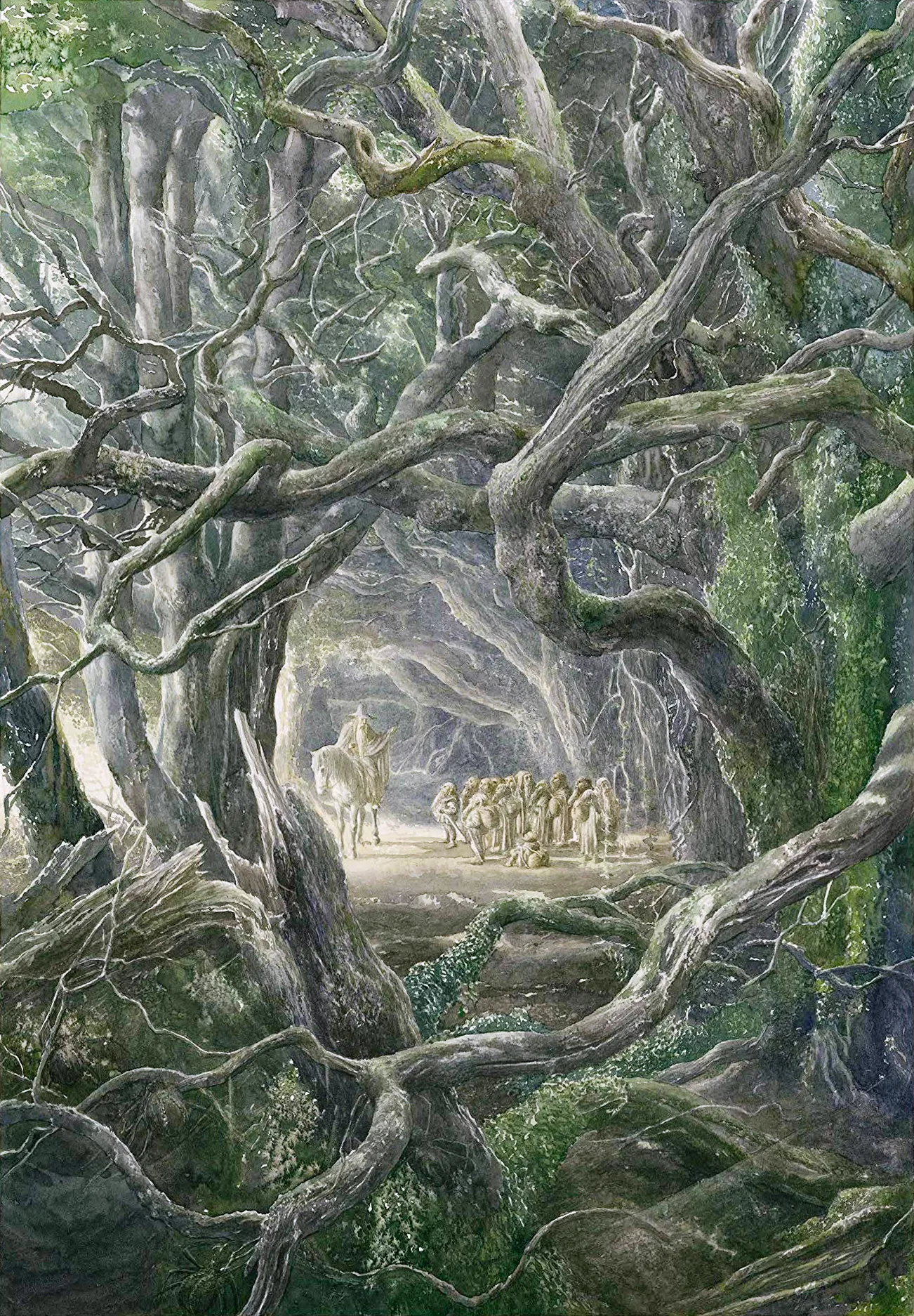 Illustration : Farewell to Gandalf, par Alan Lee.
