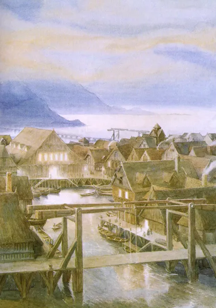 Illustration : Lake Town, par Alan Lee.