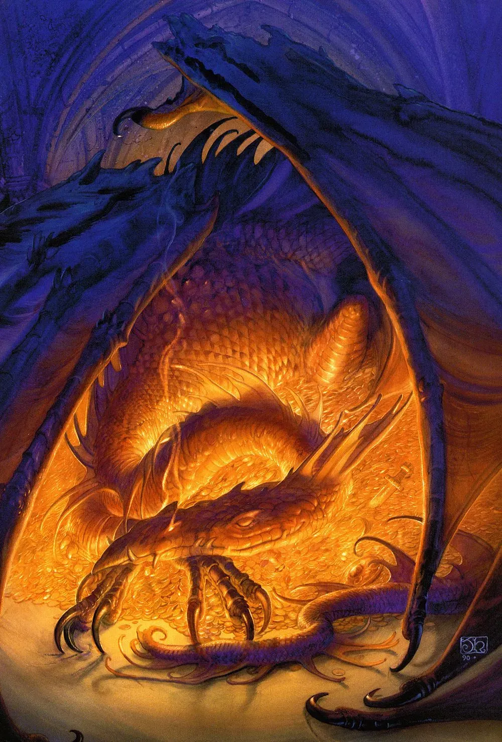 Illustration : Smaug the Golden, par John Howe.
