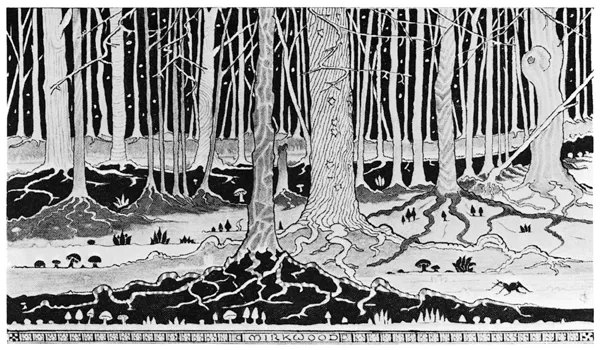Illustration : Mirkwood, par J.R.R. Tolkien.