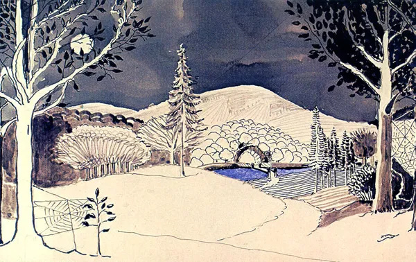 Illustration : The Elvenking's Gate, par J.R.R. Tolkien.