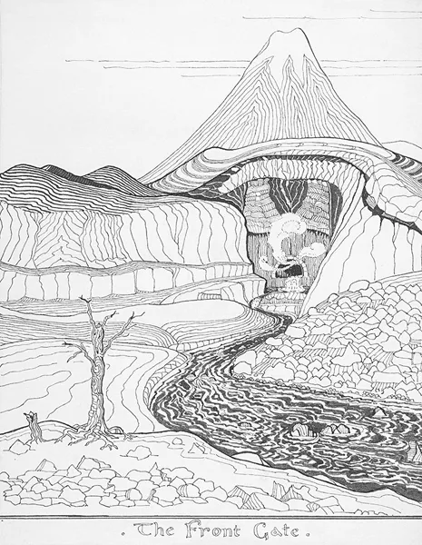 Illustration : The Front Gate, par J.R.R. Tolkien.