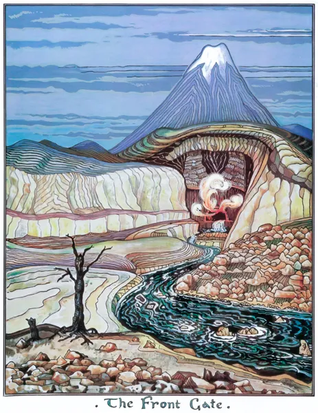 Illustration : The Front Gate, par J.R.R. Tolkien.