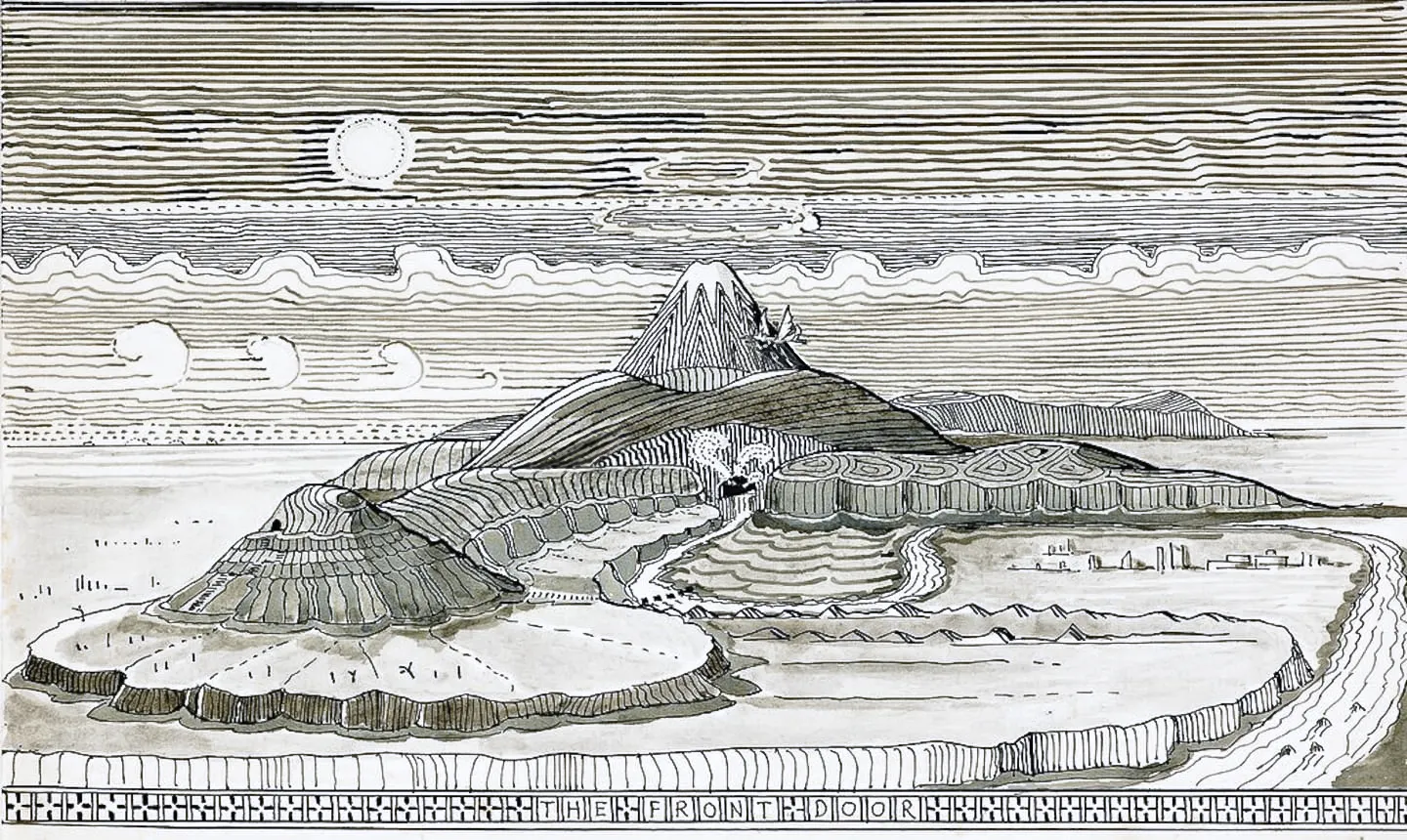 Illustration : The Front Door, par J.R.R. Tolkien.