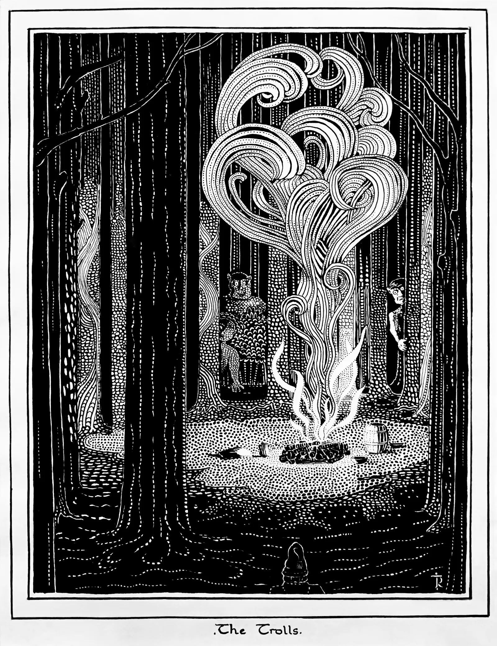 Illustration : The Trolls, par J.R.R. Tolkien.