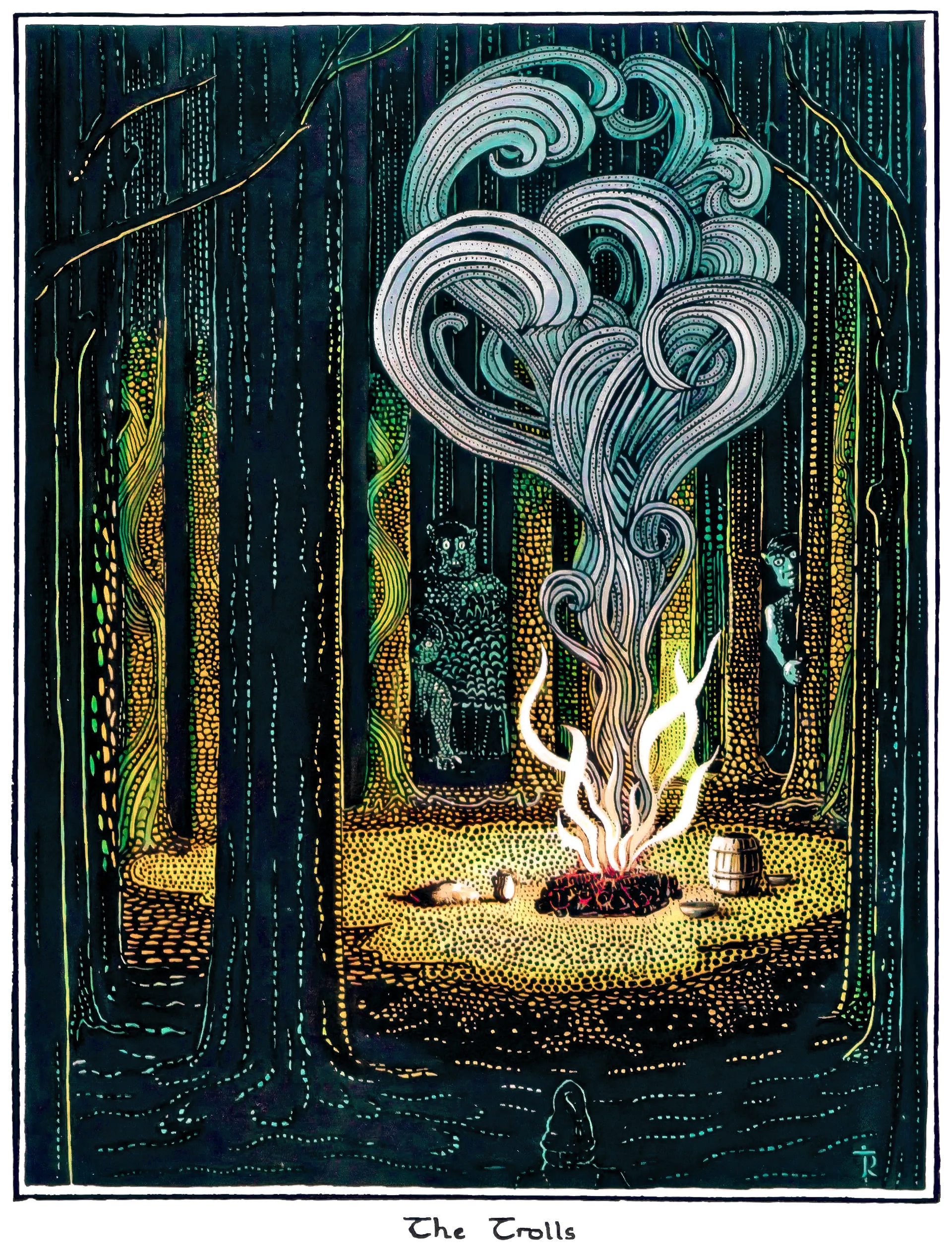 Illustration : The Trolls, par J.R.R. Tolkien.
