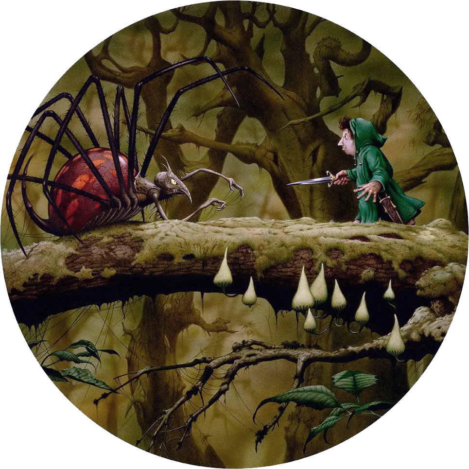 Illustration : An Unlikely Hero, par Rodney Matthews.